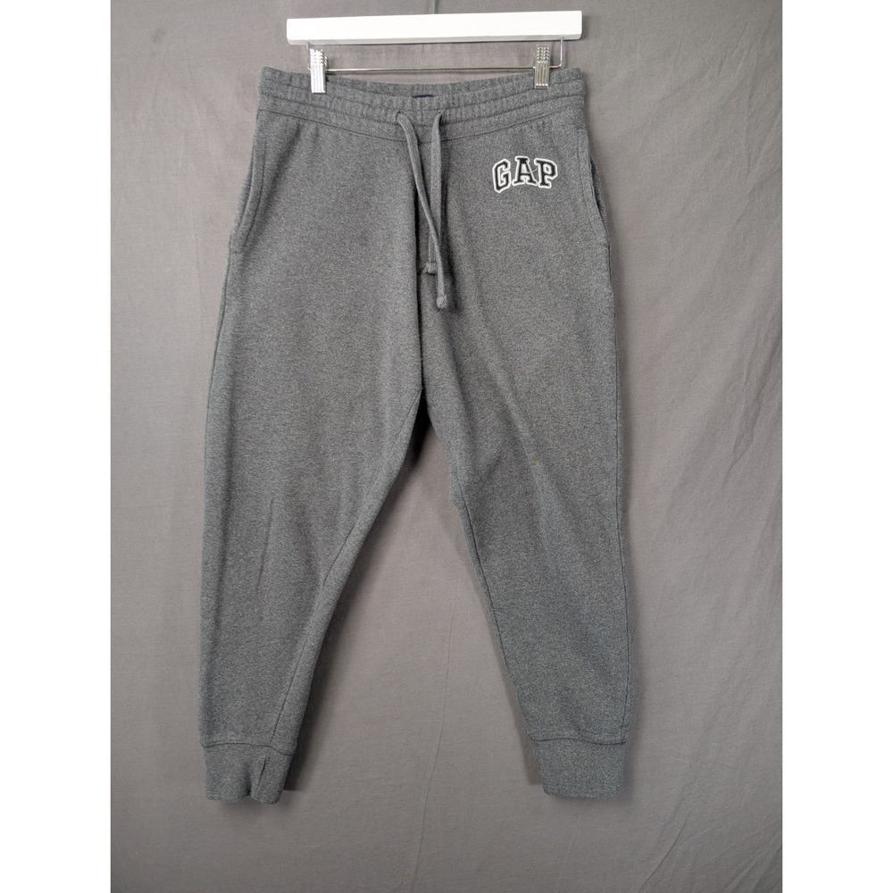 Gap Mens Logo Fleece Joggers Heather Gray Sweatpants Small 5512‎